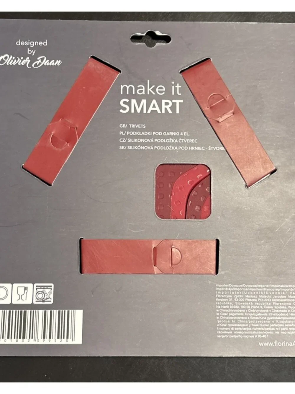 Florina Olivier Daan Heat Resistance Silicone 4 Sizes Stackable Trivets